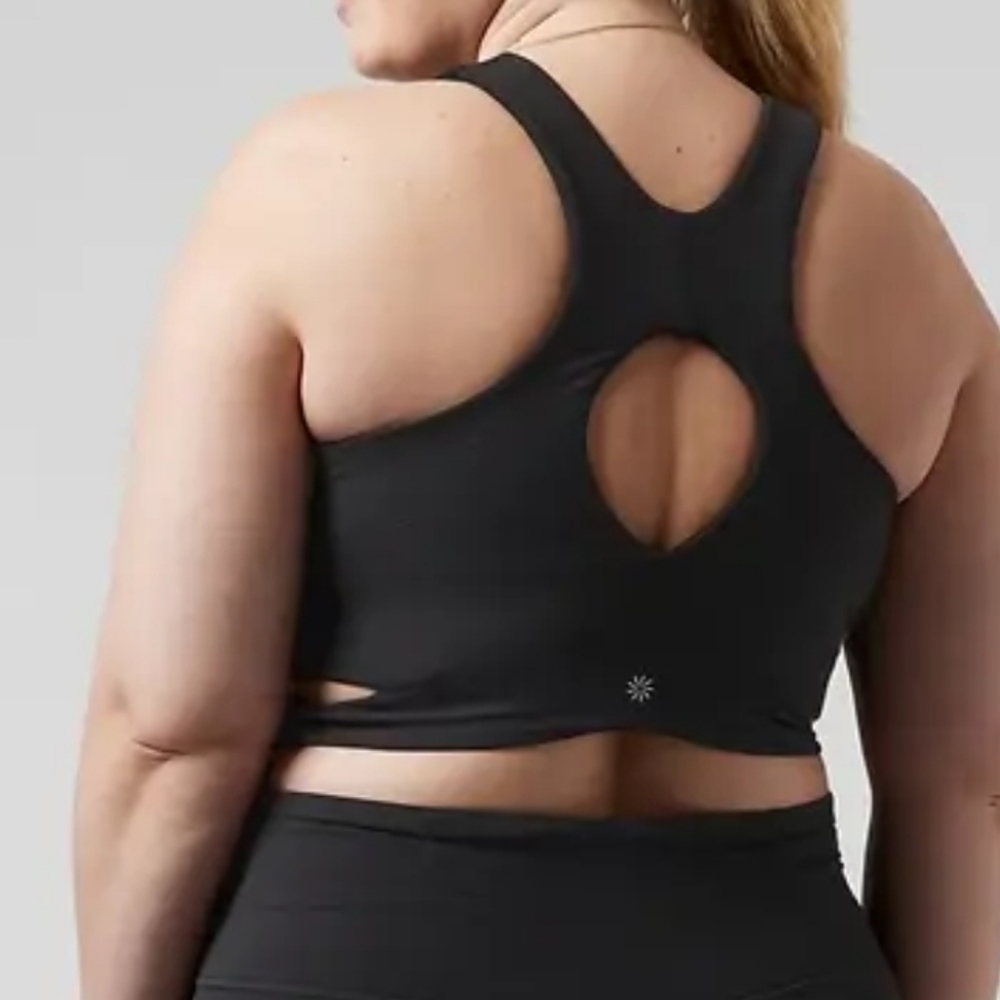 Athleta Conscious Cut Out Crop Bra D-DD